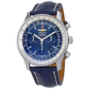 Navitimer 01 Blue Dial Chronograph Crocodile Leather Watch AB012721C889746PA20BA.1