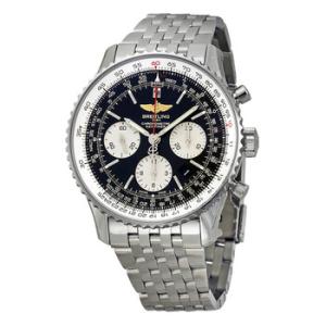 Navitimer 01 Chronograph Black Dial Watch AB012012BB01SS