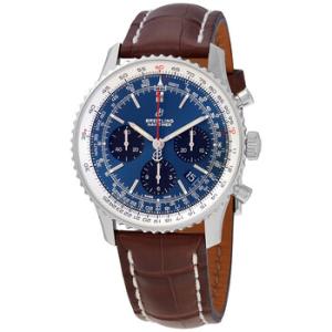 Navitimer 1 Chronograph Automatic Chronometer Blue Dial Watch AB0121211C1P2