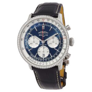 Navitimer 41mm B01 Chronograph Automatic Diamond Blue Dial Watch AB0139631C1P1