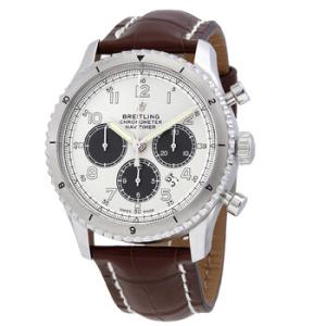 Navitimer 8 Chronograph Automatic Chronometer Silver Dial Watch AB01171A1G1P1