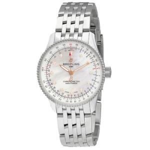 Navitimer Automatic Chronometer Diamond White Mother of Pearl Dial Watch A17395211A1A1