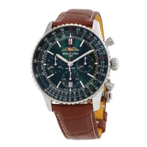 Navitimer Chronograph Etihad Airways Automatic Chronometer Green Dial Watch AB01382B1L1P1