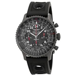 Navitimer Cosmonaute Black Dial Black Rubber Watch MB0210B6BC79BKOR