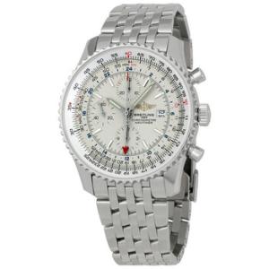 Navitimer World Chronograph Automatic Chronometer Silver Dial Watch A2432212G571453A