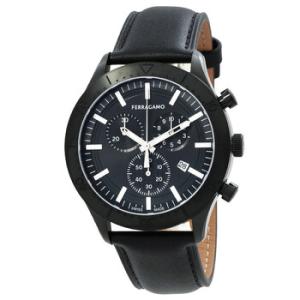 New Gent Chrono Chronograph Quartz Black Dial Watch SFU400223