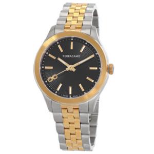New Lady Quartz Black Dial TwoTone Watch SFU100423