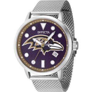 Nfl Baltimore Ravens Quartz Blue Dial Watch