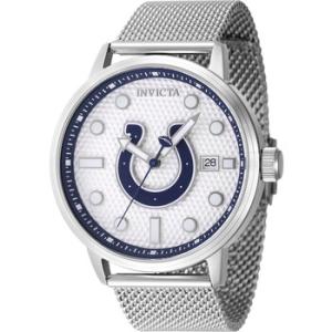 Nfl Indianapolis Colts Quartz Silver Dial Watch