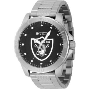 Nfl Las Vegas Raiders Quartz Black Dial Watch