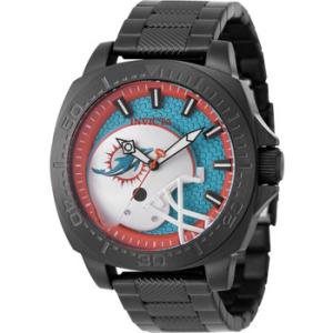 Nfl Miami Dolphins Quartz Light Blue Dial Watch