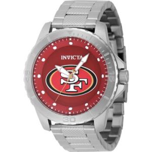 Nfl San Francisco 49ers Quartz Red Dial Watch