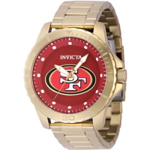 Nfl San Francisco 49ers Quartz Red Dial Watch