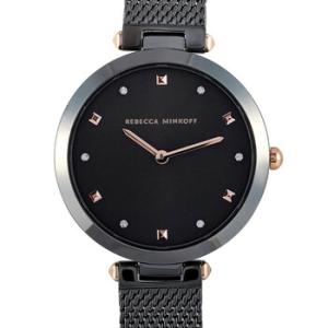 Nina Quartz Crystal Black Dial Watch