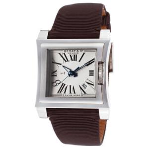No. 1 Silver Dial Satin Strap Automatic Watch 114.010.100