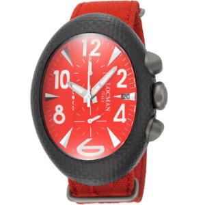 Nuovo Carbonio Red Dial Watch LO100RDCRBQ