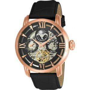 Objet D Art Automatic Black Dial Watch