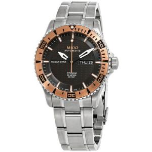Ocean Star Captain Iv Black Dial Titanium Automatic Watch M011.430.54.061.02