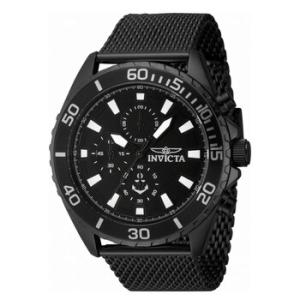 Ocean Voyage Chronograph Quartz Black Dial Watch