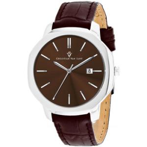 Octavius Slim Quartz Brown Dial Watch CV0536