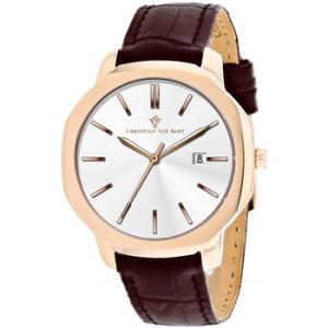 Octavius Slim Quartz Silver Dial Watch CV0533