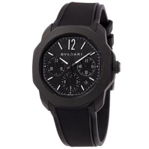 Octo Roma Chronograph Automatic Black Dial Watch