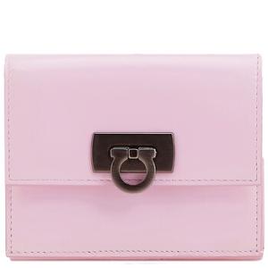 Open Box  Ferragamo  Gancini Clasp Compact Wallet