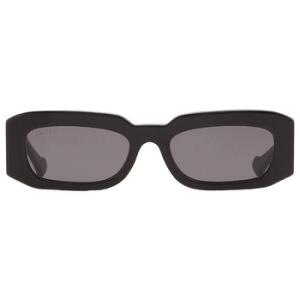 Open Box  Gucci Grey Rectangular Sunglasses GG1426S 001