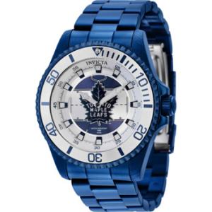 Open Box  Invicta NHL Toronto Maple Leafs Quartz Silver Dial Watch