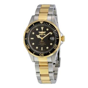 Open Box  Invicta Pro Diver Black Dial Twotone Watch