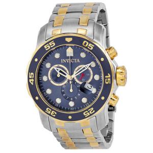 Open Box  Invicta Pro Diver Chronograph Blue Dial Watch