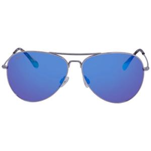 Open Box  Maui Jim Mavericks Blue Hawaii Pilot Sunglasses B26417