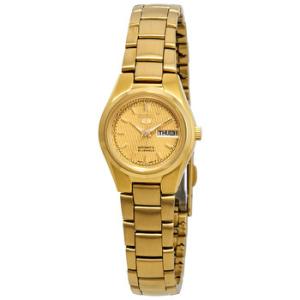 Open Box  Seiko Series 5 Automatic Gold Dial Watch SYMC18