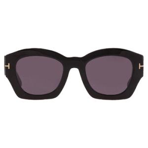 Open Box  Tom Ford Guilliana Smoke Irregular Sunglasses FT1083 01A