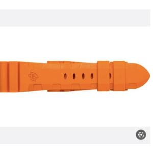 Orange Rubber Watch Band MXE07XCX