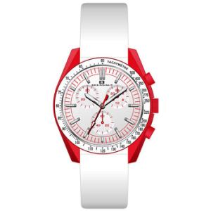 Orbit Chronograph Quartz White Dial Watch OC7587