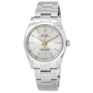 Oyster Perpetual 34 Automatic Chronometer Silver Dial Watch 124200SSO