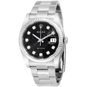 Oyster Perpetual 36 mm Black Dial Stainless Steel Bracelet Automatic Watch 116234BKJDO