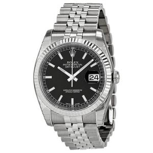 Oyster Perpetual 36 mm Black Dial Stainless Steel Jubilee Bracelet Automatic Watch 116234BKSJ