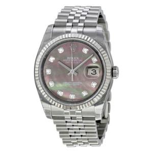 Oyster Perpetual 36 mm Dark Mother of Pearl Dial Stainless Steel Jubilee Bracelet Automatic Watch 116234BKMDJ