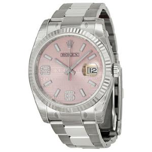 Oyster Perpetual 36 mm Pink Wave Dial Stainless Steel Bracelet Automatic Watch 116234PWJSDAO