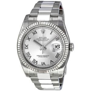 Oyster Perpetual 36 mm Rhodium Dial Stainless Steel Bracelet Automatic Watch 116234RRO