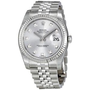 Oyster Perpetual 36 mm Rhodium Dial Stainless Steel Jubilee Bracelet Automatic Watch 116234RDJ