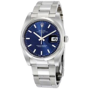 Oyster Perpetual Date 34 Blue Dial Stainless Steel Bracelet Automatic Watch 115200BLSO