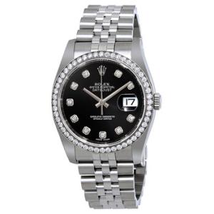 Oyster Perpetual Datejust 36 Black Dial Stainless Steel Jubilee Bracelet Automatic Watch 116244BKDJ