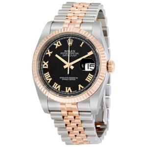 Oyster Perpetual Datejust 36 Black Dial Stainless Steel and 18K Everose Gold Jubilee Bracelet Automatic Watch 116231BKRJ