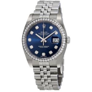 Oyster Perpetual Datejust 36 Blue Dial Stainless Steel Jubilee Bracelet Automatic Watch 116244BLDJ
