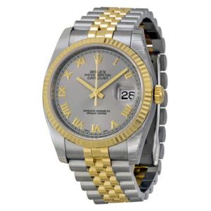 Oyster Perpetual Datejust 36 Grey Dial Stainless Steel and 18K Yellow Gold Jubilee Bracelet Automatic Watch 116233GYRJ