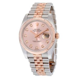 Oyster Perpetual Datejust 36 Rose Dial Stainless Steel and 18K Everose Gold Jubilee Bracelet Automatic Watch 116231PDJ