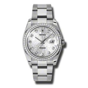 Oyster Perpetual Datejust 36 Silver Dial Stainless Steel Bracelet Automatic Watch 116244SJDO